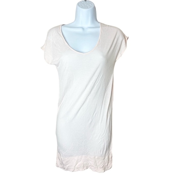 Y2k 2000s Aritzia Community T-shirt Dress short sleeves Pale Pink Size XS - Picture 1 of 11